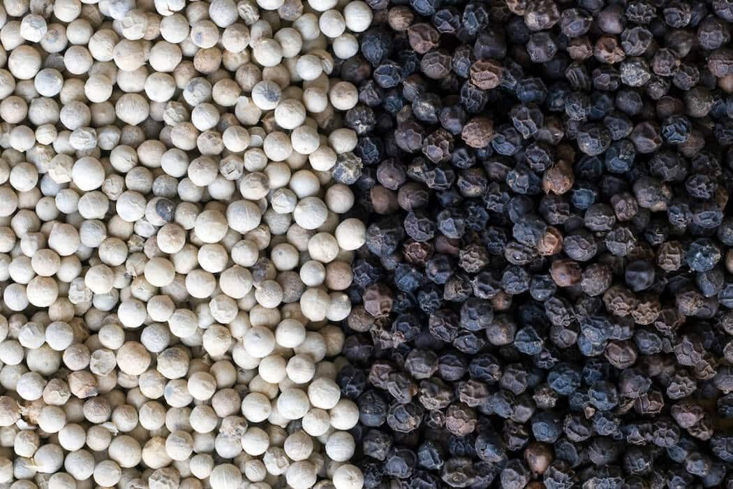 Black Pepper Vs. White Pepper