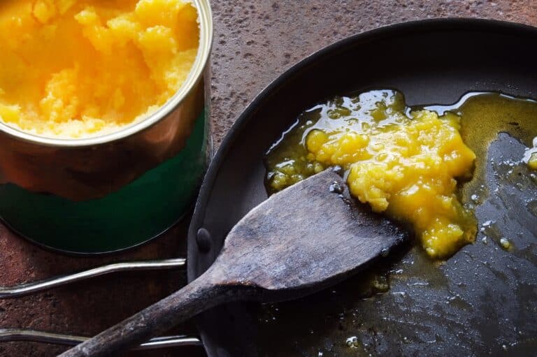 Cooking with ghee